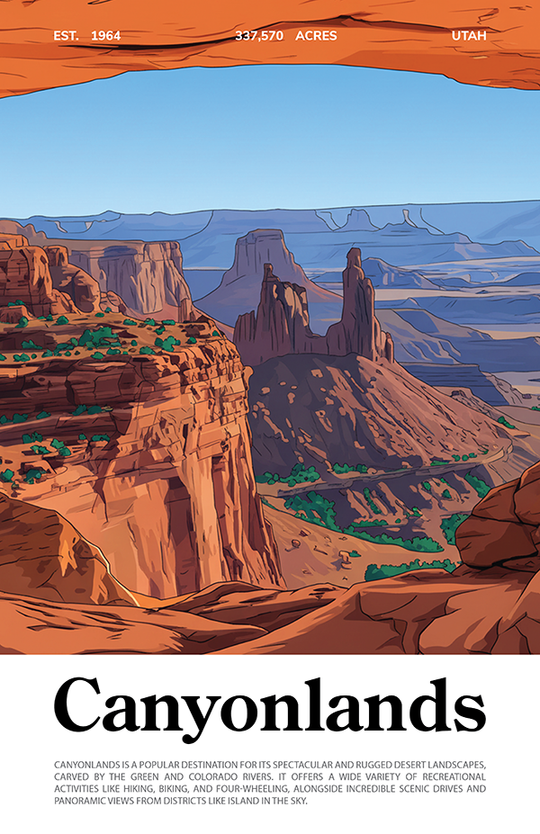 Canyonlands National Park Animated Poster