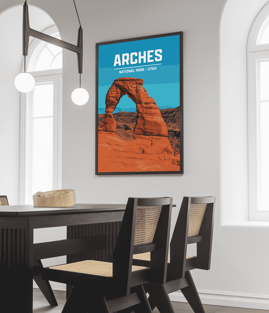 Arches National Park Print | Vintage Style
