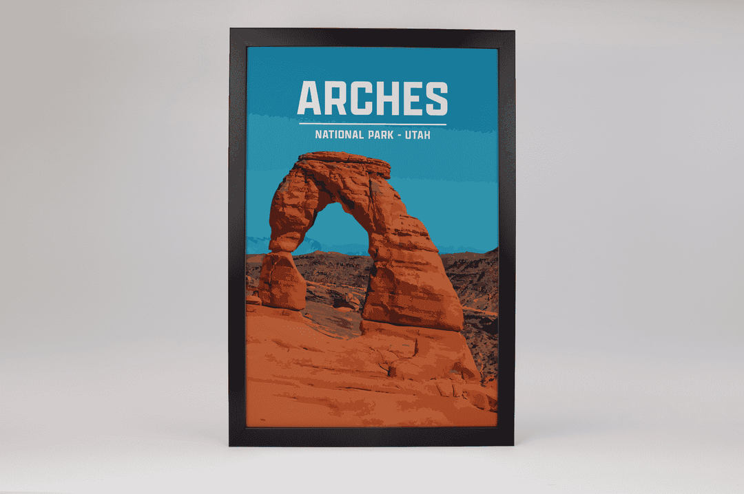 Arches National Park Print | Vintage Style