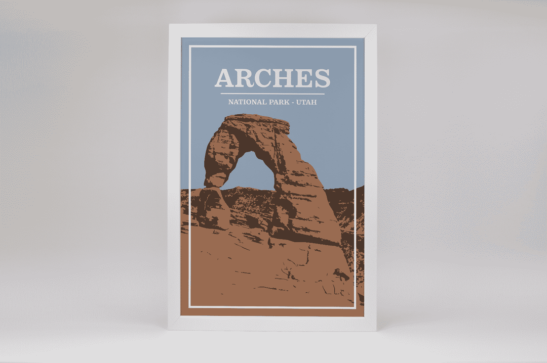 Arches National Park Print | Vintage Style
