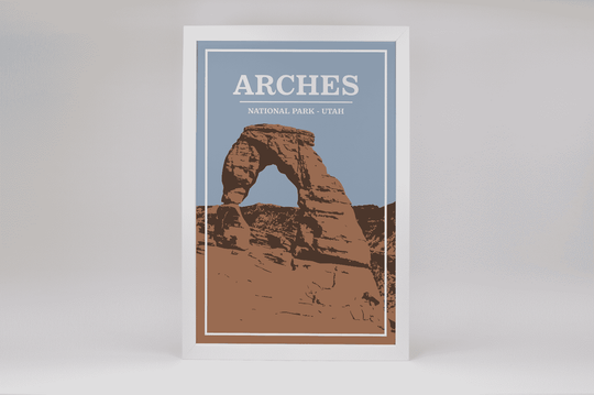 Arches National Park Print | Vintage Style