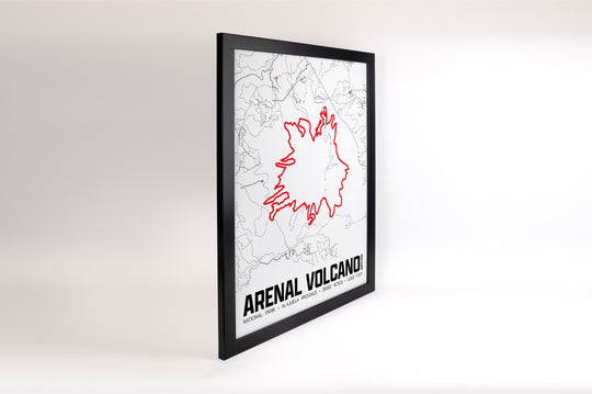 Arenal Volcano National Park – Perimeter Map Print