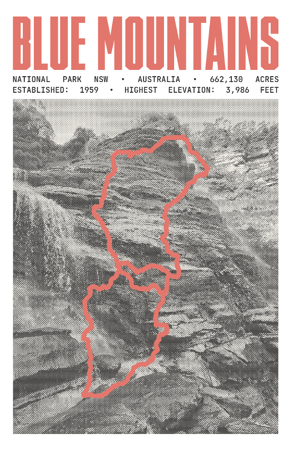 Blue Mountains National Park Poster