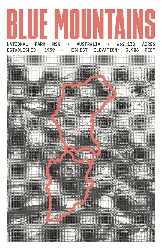 Blue Mountains National Park Poster