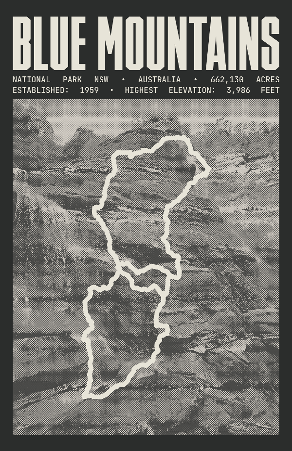 Blue Mountains National Park Poster