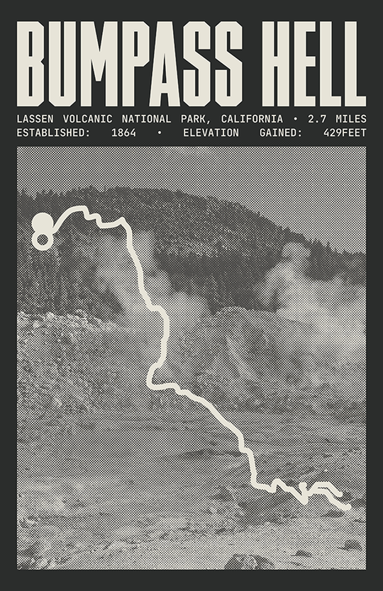 Bumpass Hell Poster | Lassen Volcanic National Park Prints