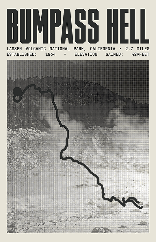 Bumpass Hell Poster | Lassen Volcanic National Park Prints