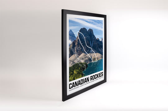 Canadian Rockies – Perimeter Map Print