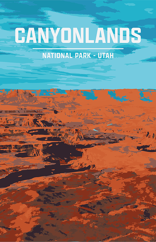 Canyonlands National Park Print | Vintage Style