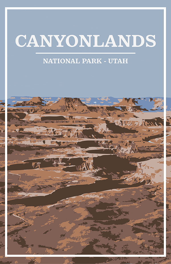 Canyonlands National Park Print | Vintage Style