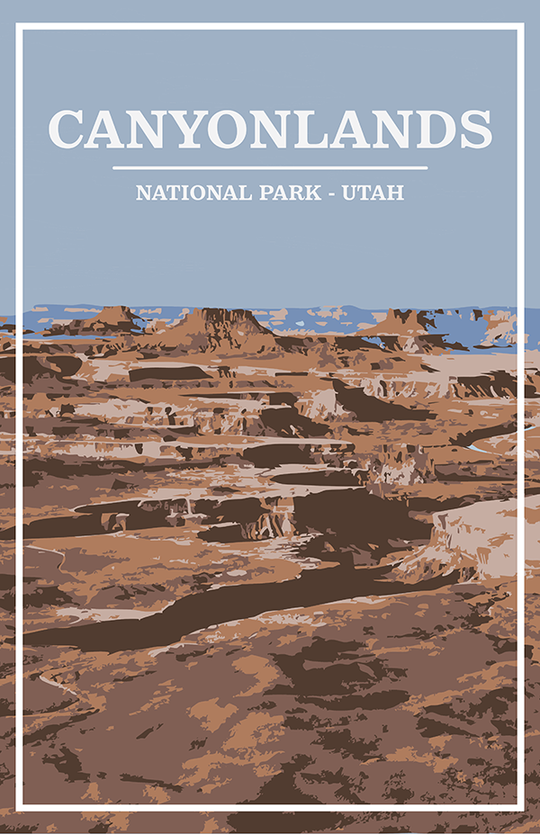 Canyonlands National Park Print | Vintage Style