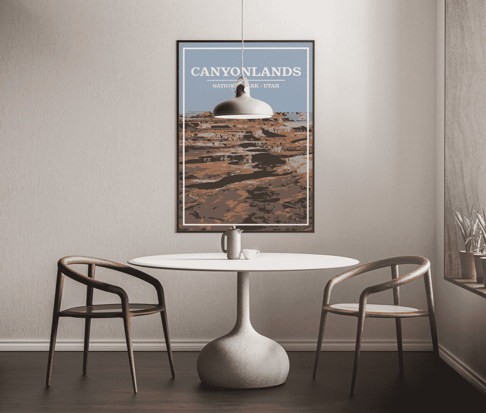 Canyonlands National Park Print | Vintage Style