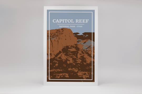 Capitol Reef National Park Print | Vintage Style
