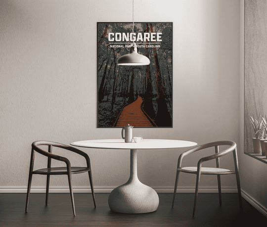 Congaree National Park Print | Vintage Style