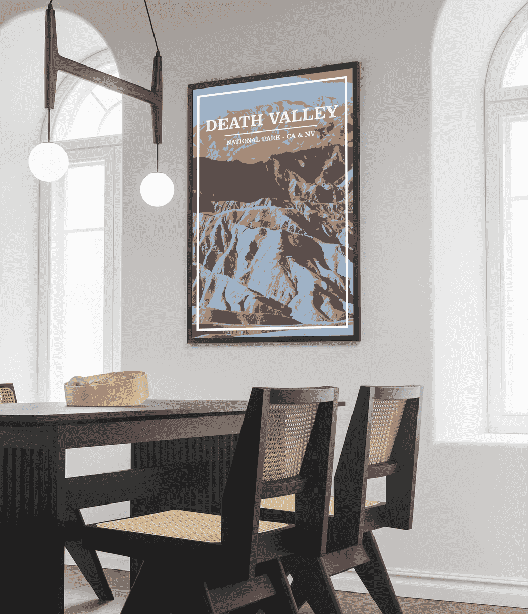 Death Valley National Park Print | Vintage Style