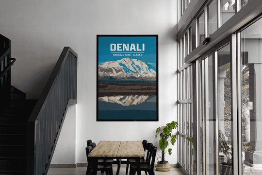 Denali National Park Print | Vintage Style