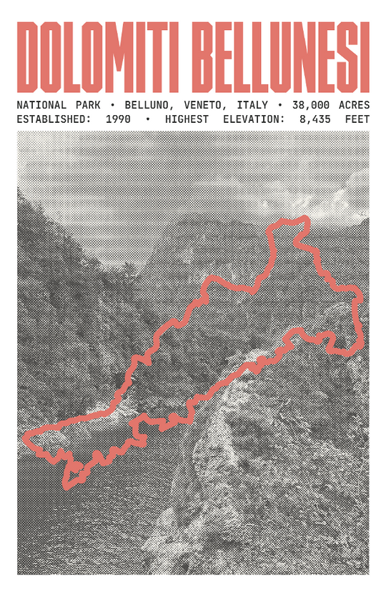 Dolomiti Bellunesi National Park Poster