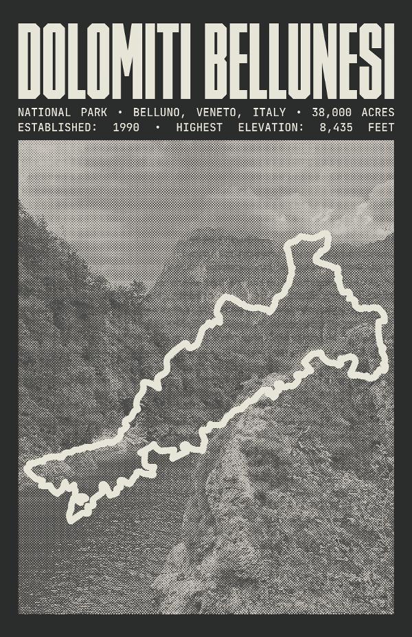 Dolomiti Bellunesi National Park Poster