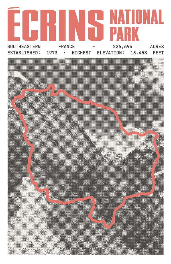 Écrins National Park Poster