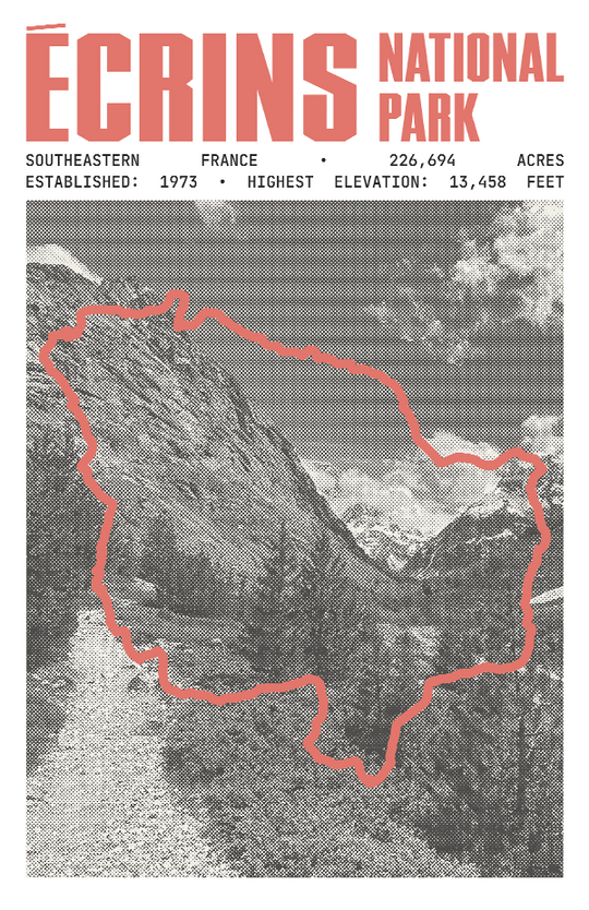 Écrins National Park Poster