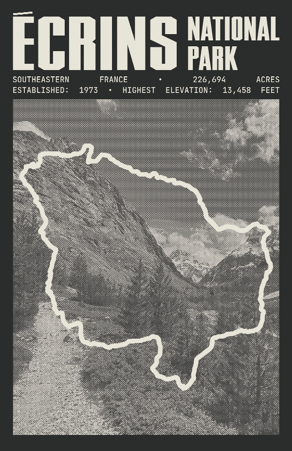 Écrins National Park Poster