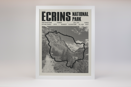 Écrins National Park Poster