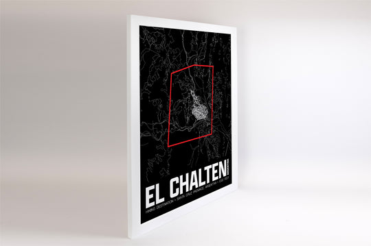El Chalten – Perimeter Map Print