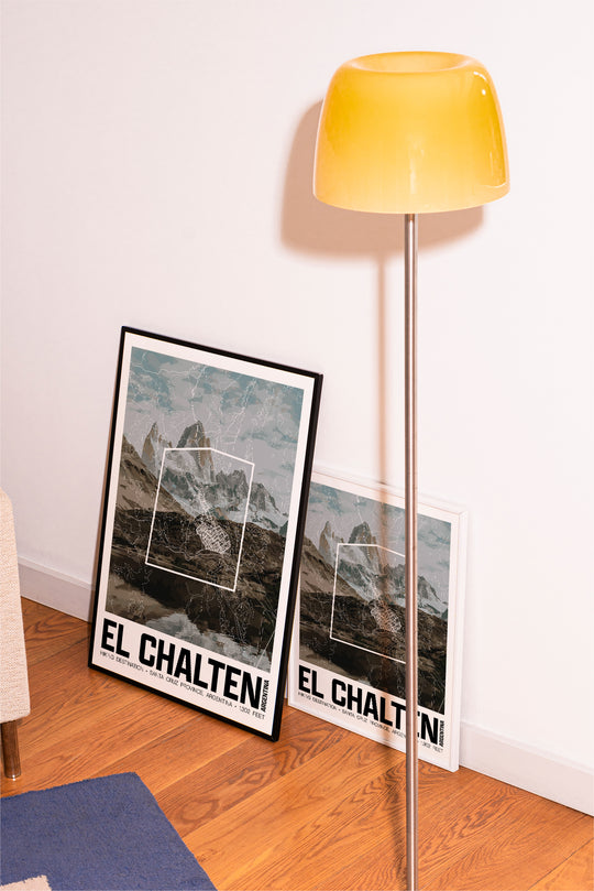 El Chalten – Perimeter Map Print