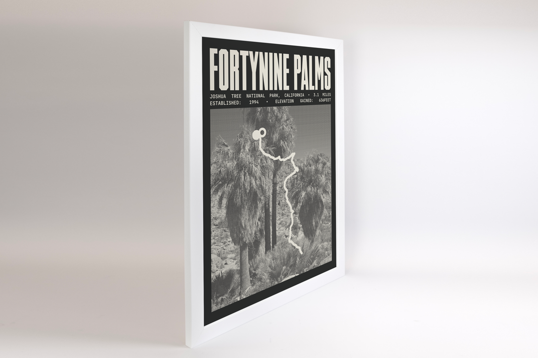 Fortynine Palms Oasis Trail Poster | Joshua Tree National Park Prints