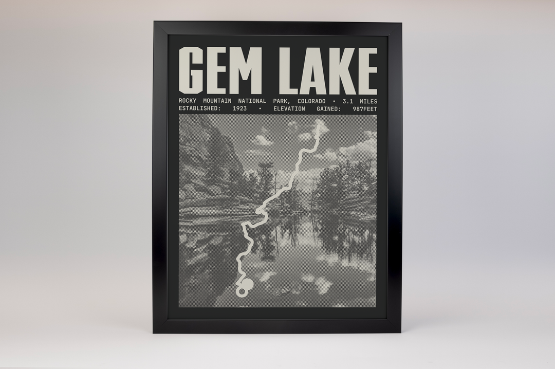 Gem Lake Trail Poster | Rocky Mountain National Park Prints