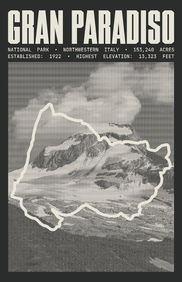 Gran Paradiso National Park Poster