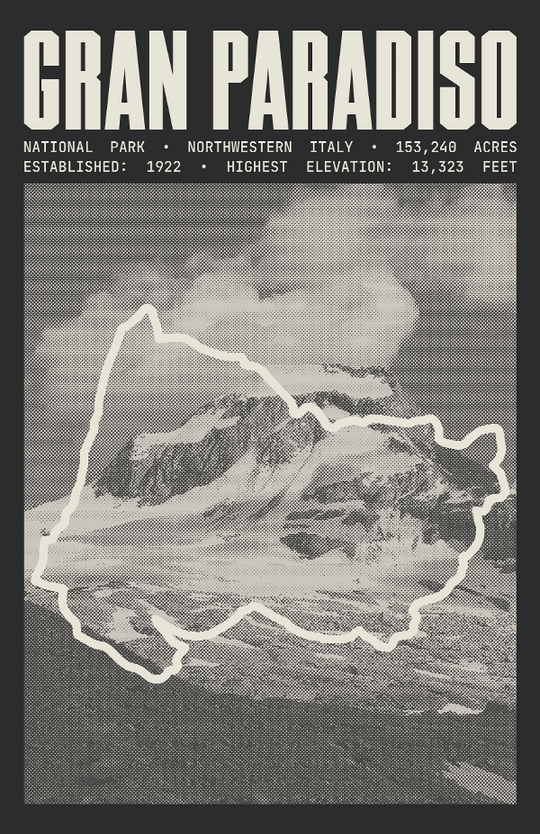 Gran Paradiso National Park Poster
