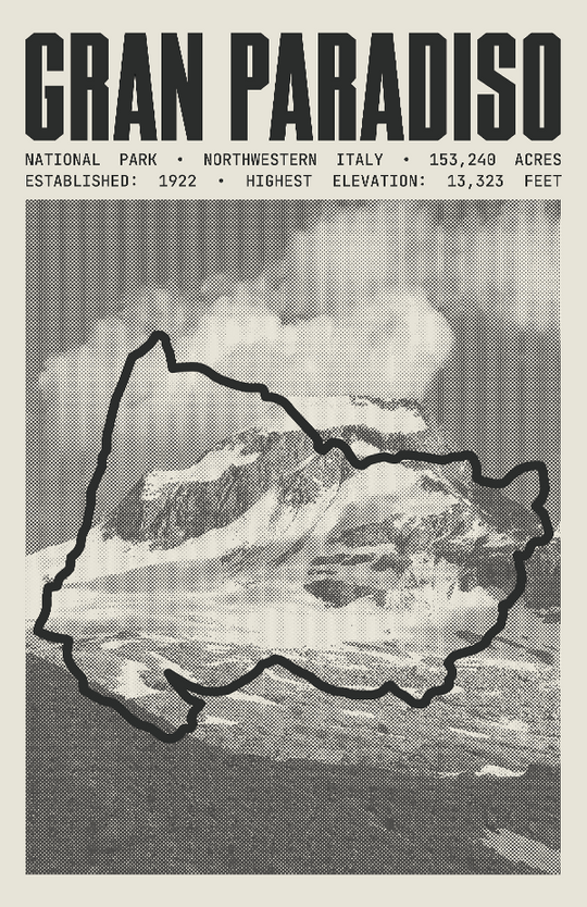 Gran Paradiso National Park Poster