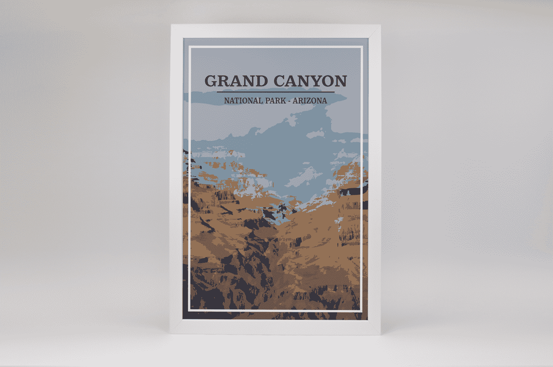 Grand Canyon National Park Print | Vintage Style