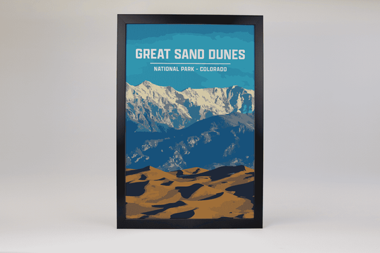 Great Sand Dunes National Park Print | Vintage Style