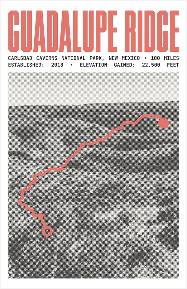 Guadalupe Ridge Trail Poster | Carlsbad Caverns National Park Prints