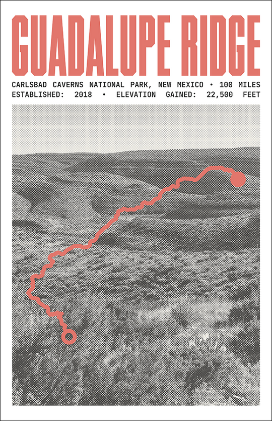 Guadalupe Ridge Trail Poster | Carlsbad Caverns National Park Prints