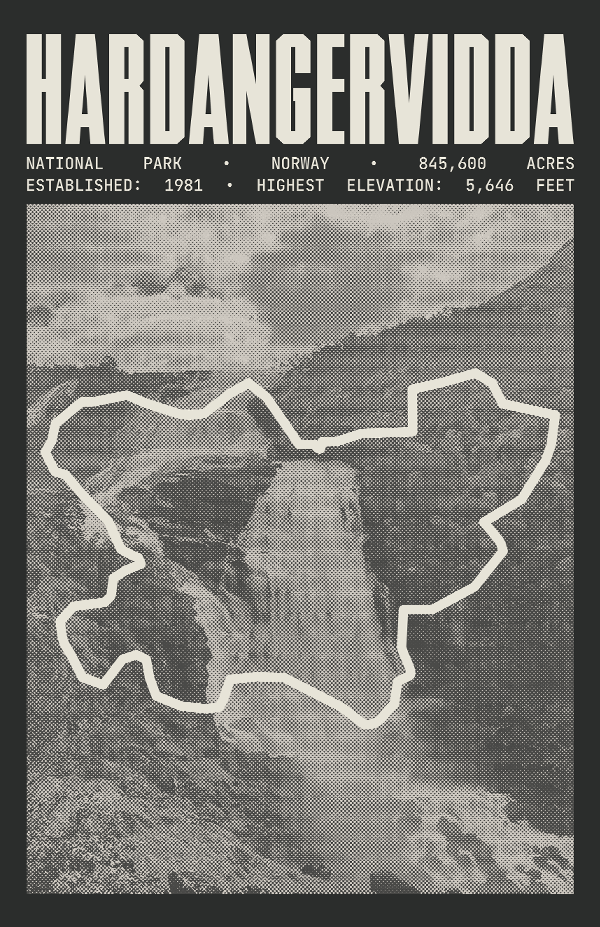 Hardangervidda National Park Poster