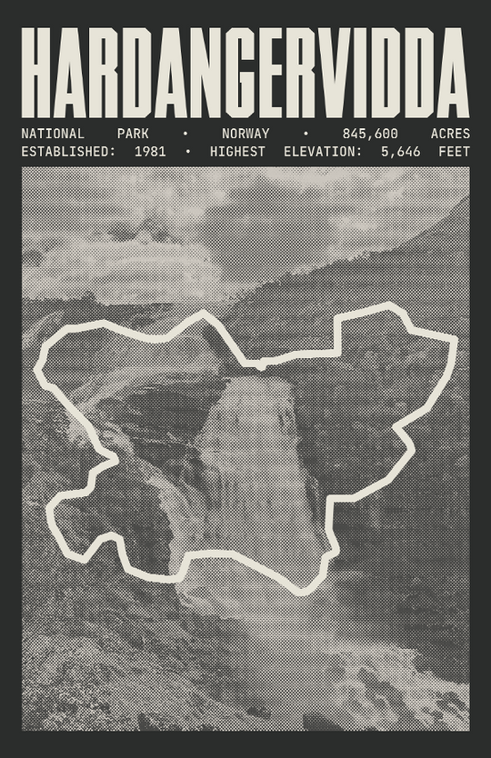 Hardangervidda National Park Poster