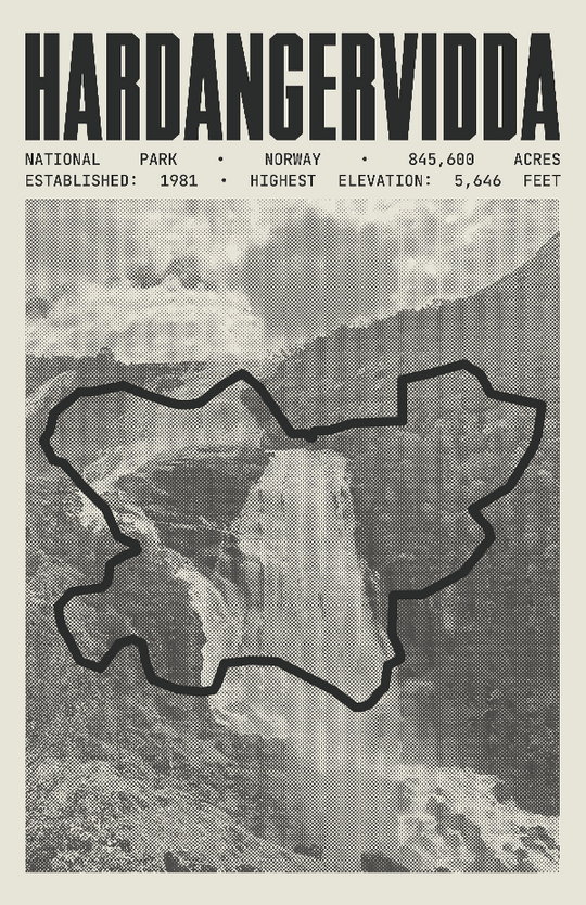Hardangervidda National Park Poster