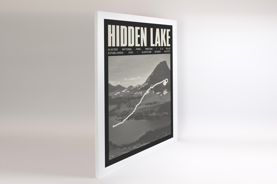 Hidden Lake Overlook Poster | Glacier National Park Prints