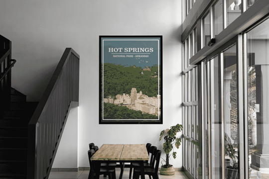 Hot Springs National Park Print | Vintage Style
