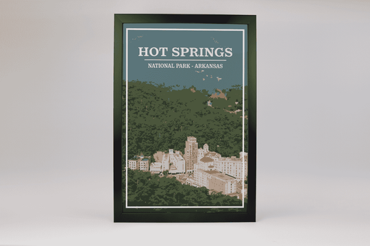 Hot Springs National Park Print | Vintage Style