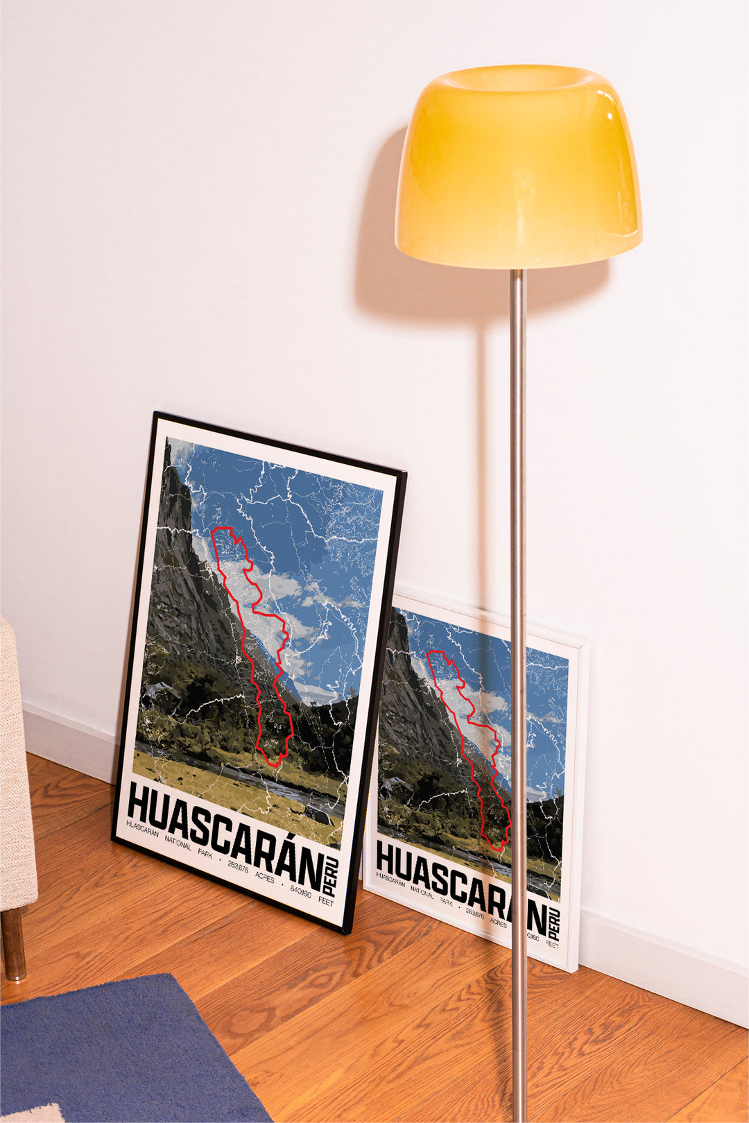 Huascarán National Park – Perimeter Map Print