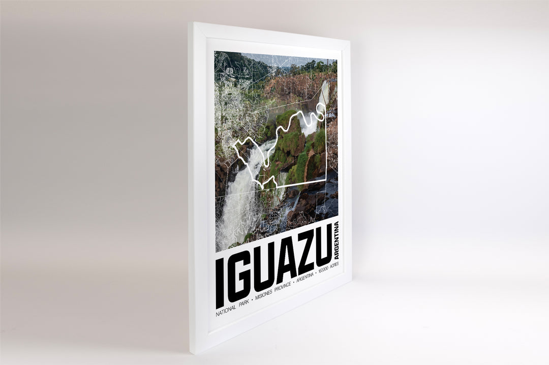 Iguazu National Park – Perimeter Map Print