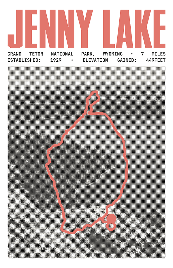 Jenny Lake Trail Poster | Grand Teton National Park Prints