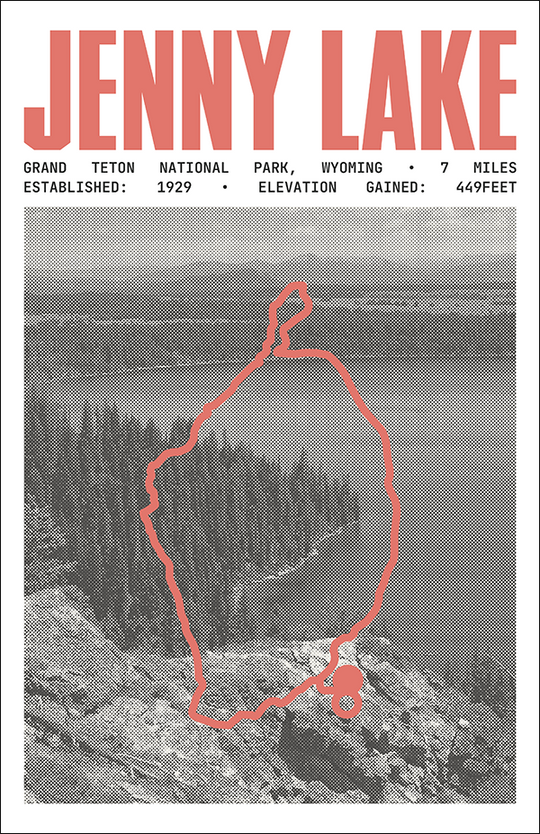 Jenny Lake Trail Poster | Grand Teton National Park Prints