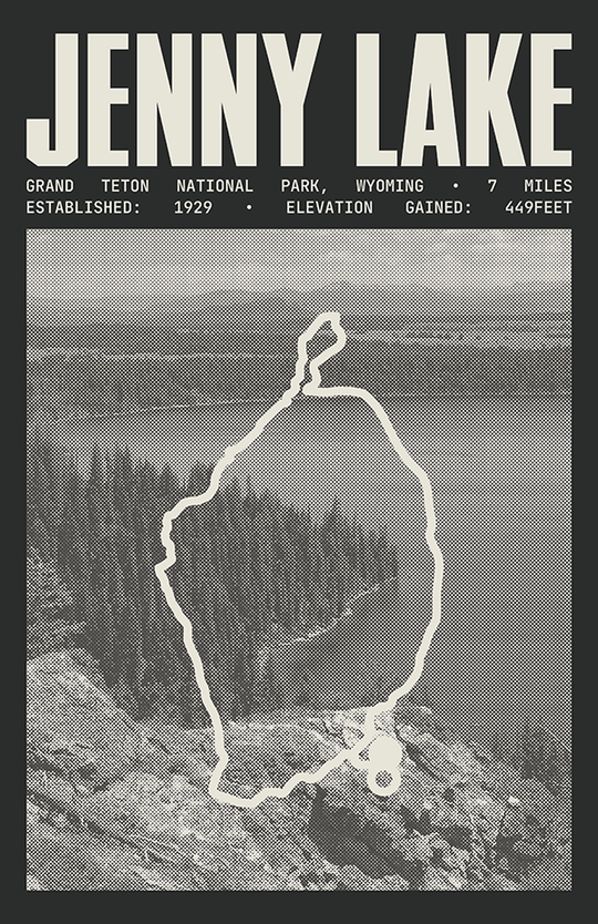 Jenny Lake Trail Poster | Grand Teton National Park Prints