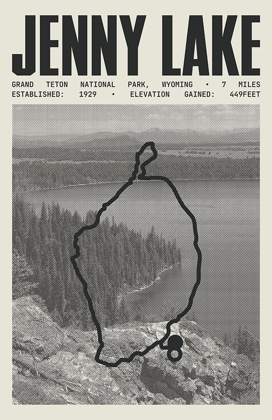 Jenny Lake Trail Poster | Grand Teton National Park Prints