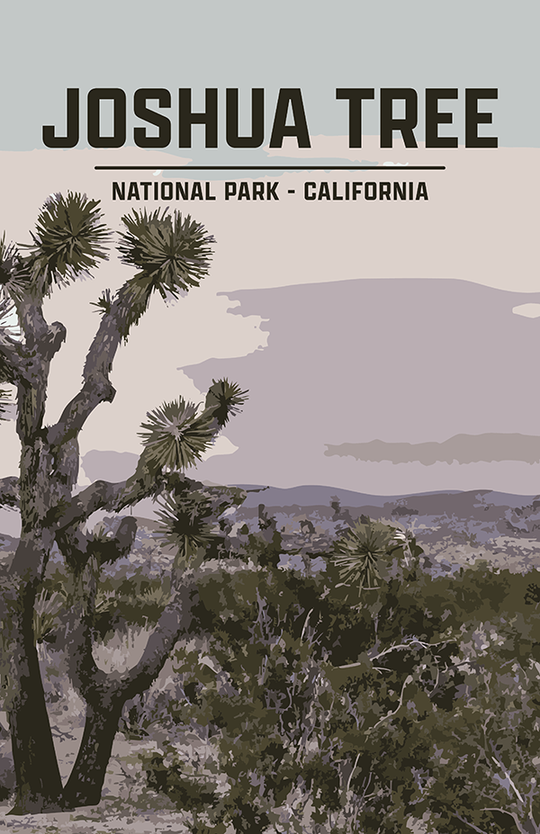 Joshua Tree National Park Print | Vintage Style